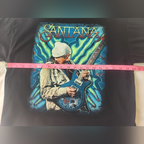 Santana 2022 Miraculous Supernatural Tour Concert Graphic T-Shirt Mens Large - Picture 6 of 11